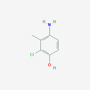 molecular formula C7H8ClNO B15367440 4-Amino-2-chloro-3-methylphenol 