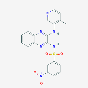 molecular formula C20H16N6O4S B15367462 n-(3-(4-Methylpyridin-3-ylamino)quinoxalin-2-yl)-3-nitrobenzenesulfonamide 