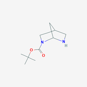 molecular formula C10H18N2O2 B15367498 Tert-butyl 2,6-diazabicyclo[2.2.1]heptane-2-carboxylate CAS No. 885269-12-5