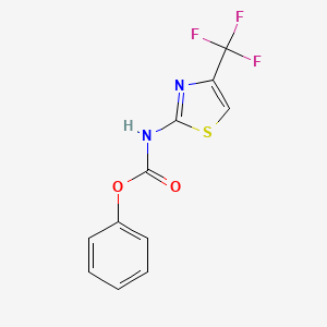 molecular formula C11H7F3N2O2S B15367513 Phenyl [4-(trifluoromethyl)-1,3-thiazol-2-yl]carbamate CAS No. 625119-98-4
