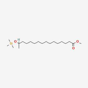 molecular formula C20H42O3Si B15367533 Hexadecanoic acid, 15-[(trimethylsilyl)oxy]-, methyl ester CAS No. 56196-04-4