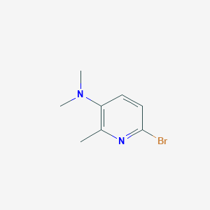 molecular formula C8H11BrN2 B15367623 6-Bromo-N,N,2-trimethyl-3-pyridinamine 