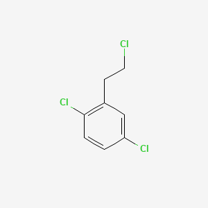 molecular formula C8H7Cl3 B15367694 1,4-Dichloro-2-(2-chloroethyl)benzene CAS No. 54965-02-5