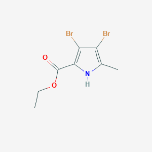 molecular formula C8H9Br2NO2 B15367757 ethyl 3,4-dibromo-5-methyl-1H-pyrrole-2-carboxylate 