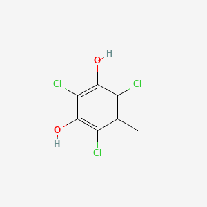 molecular formula C7H5Cl3O2 B15367762 Resorcinol, 5-methyl-2,4,6-trichloro- CAS No. 63992-62-1