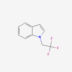 molecular formula C10H8F3N B15367772 1-(2,2,2-Trifluoroethyl)-1h-indole 