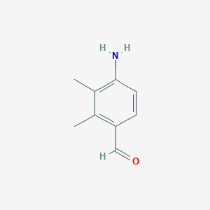 molecular formula C9H11NO B15367786 4-Amino-2,3-dimethylbenzaldehyde CAS No. 63405-89-0
