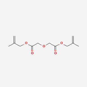 molecular formula C12H18O5 B15367790 Diglycolic acid, bis(2-methylallyl) ester CAS No. 63917-25-9