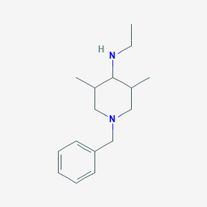 molecular formula C16H26N2 B15367870 1-benzyl-N-ethyl-3,5-dimethylpiperidin-4-amine 