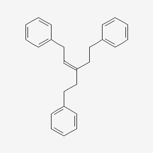 molecular formula C25H26 B15367875 1,5-Diphenyl-3-(2-phenylethyl)-2-pentene CAS No. 55334-57-1