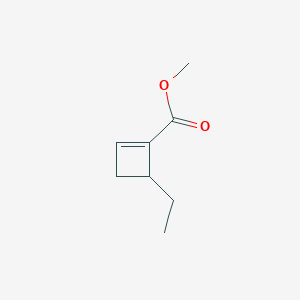 molecular formula C8H12O2 B15367902 methyl 4-ethylcyclobutene-1-carboxylate 