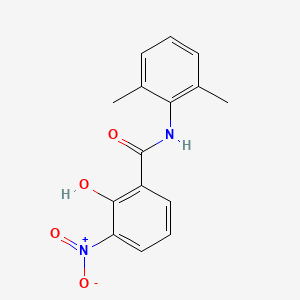 molecular formula C15H14N2O4 B15367932 N-(2,6-Dimethylphenyl)-2-hydroxy-3-nitrobenzamide CAS No. 63981-17-9