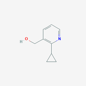 molecular formula C9H11NO B15367951 2-cyclopropyl-3-Pyridinemethanol 