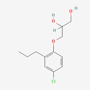molecular formula C12H17ClO3 B15367956 3-(4-Chloro-2-propylphenoxy)-1,2-propanediol CAS No. 63834-72-0