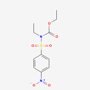 molecular formula C11H14N2O6S B15367985 ethyl N-ethyl-N-(4-nitrophenyl)sulfonylcarbamate CAS No. 64059-07-0