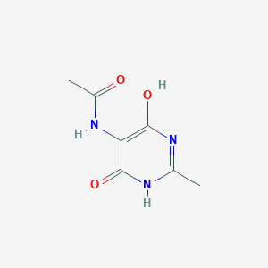 molecular formula C7H9N3O3 B15368043 N-(4,6-Dihydroxy-2-methyl-5-pyrimidinyl)acetamide CAS No. 98797-16-1