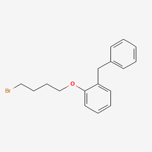 molecular formula C17H19BrO B15368133 1-Benzyl-2-(4-bromobutoxy)benzene CAS No. 63438-08-4