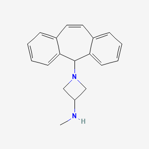 molecular formula C19H20N2 B15368318 N-methyl-1-(2-tricyclo[9.4.0.03,8]pentadeca-1(15),3,5,7,9,11,13-heptaenyl)azetidin-3-amine CAS No. 61450-34-8