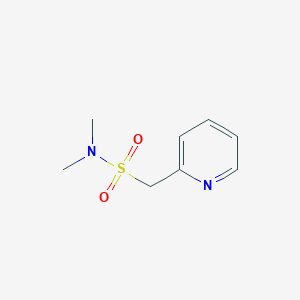 molecular formula C8H12N2O2S B15368325 N,N-dimethyl-1-(pyridin-2-yl)methanesulfonamide 