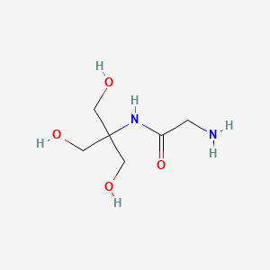 molecular formula C6H14N2O4 B15368435 Acetamide, 2-amino-N-[2-hydroxy-1,1-bis(hydroxymethyl)ethyl]- CAS No. 159339-55-6
