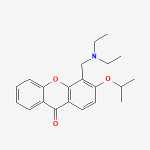 molecular formula C21H25NO3 B15368445 Xanthen-9-one, 4-(diethylaminomethyl)-3-isopropoxy- CAS No. 58741-67-6