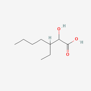 molecular formula C9H18O3 B15368502 3-Ethyl-2-hydroxyheptanoic acid CAS No. 63834-30-0