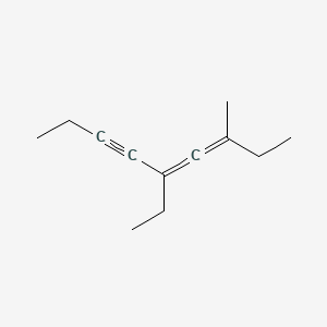 molecular formula C12H18 B15368512 5-Ethyl-3-methyl-3,4-nonadien-6-yne CAS No. 61227-88-1