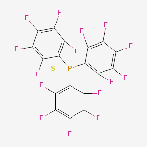 molecular formula C18F15PS B15368560 Phosphine sulfide, tris(pentafluorophenyl)- CAS No. 5853-63-4