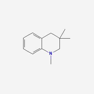 molecular formula C12H17N B15368569 Quinoline, 1,2,3,4-tetrahydro-1,3,3-trimethyl- CAS No. 53207-55-9
