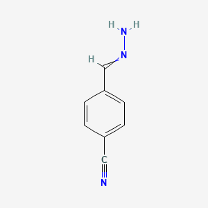 molecular formula C8H7N3 B15368581 Benzonitrile, 4-(hydrazonomethyl)-(9CI) 
