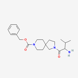 molecular formula C21H31N3O3 B15368587 Benzyl 2-(2-amino-3-methylbutanoyl)-2,8-diazaspiro[4.5]decane-8-carboxylate 