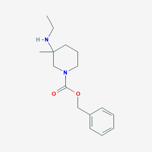 molecular formula C16H24N2O2 B15368673 Benzyl 3-(ethylamino)-3-methylpiperidine-1-carboxylate 