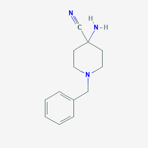 molecular formula C13H17N3 B153687 4-Amino-1-benzylpiperidine-4-carbonitrile CAS No. 136624-42-5