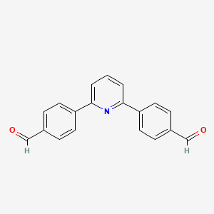 molecular formula C19H13NO2 B15368761 4,4'-(2,6-Pyridinediyl)bisbenzaldehyde CAS No. 509078-07-3