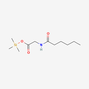 molecular formula C11H23NO3Si B15368862 Trimethylsilyl (hexanoylamino)acetate CAS No. 55494-05-8