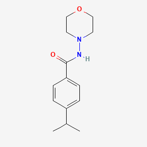 molecular formula C14H20N2O2 B15368866 Benzamide, 4-(1-methylethyl)-N-4-morpholinyl- CAS No. 544659-84-9