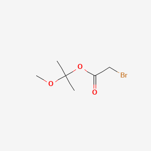 molecular formula C6H11BrO3 B15368882 Acetic acid, bromo-, 1-methoxyisopropyl ester CAS No. 64046-67-9