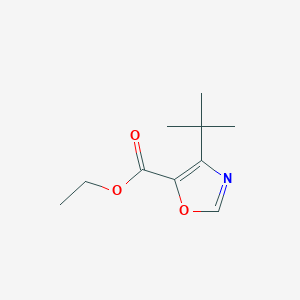 molecular formula C10H15NO3 B15368896 Ethyl 4-(tert-butyl)oxazole-5-carboxylate 