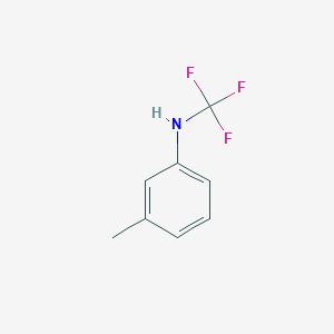 molecular formula C8H8F3N B15368943 3-methyl-N-(trifluoromethyl)aniline 