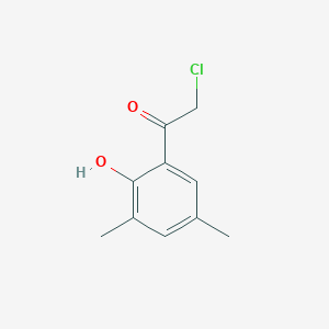 molecular formula C10H11ClO2 B15368967 2-Chloro-1-(2-hydroxy-3,5-dimethylphenyl)ethanone CAS No. 244284-42-2