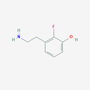 molecular formula C8H10FNO B15369030 3-(2-Aminoethyl)-2-fluorophenol 