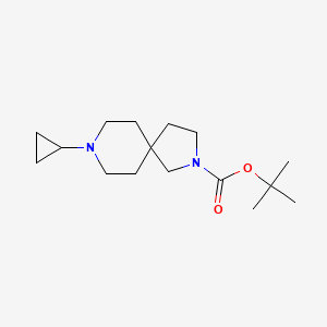 molecular formula C16H28N2O2 B15369045 tert-Butyl 8-cyclopropyl-2,8-diazaspiro[4.5]decane-2-carboxylate 