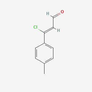 molecular formula C10H9ClO B15369074 beta-Chloro-p-methylcinnamaldehyde CAS No. 40808-08-0