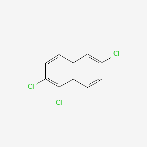 molecular formula C10H5Cl3 B15369108 1,2,6-Trichloronaphthalene CAS No. 51570-44-6