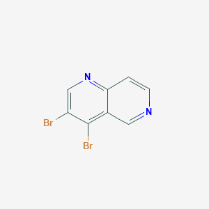 molecular formula C8H4Br2N2 B15369137 3,4-Dibromo-1,6-naphthyridine CAS No. 53454-38-9