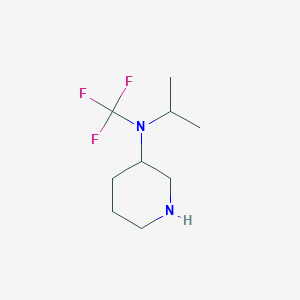 molecular formula C9H17F3N2 B15369141 N-isopropyl-N-(trifluoromethyl)piperidin-3-amine 