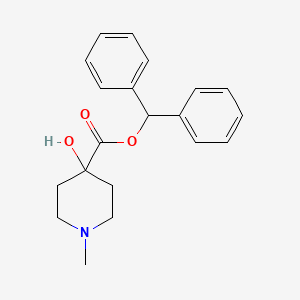 molecular formula C20H23NO3 B15369151 Isonipecotic acid, 4-hydroxy-1-methyl-, diphenylmethyl ester CAS No. 102395-66-4