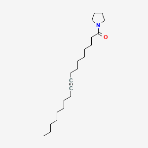molecular formula C22H39NO B15369160 1-(9-Octadecynoyl)pyrrolidine CAS No. 56630-92-3