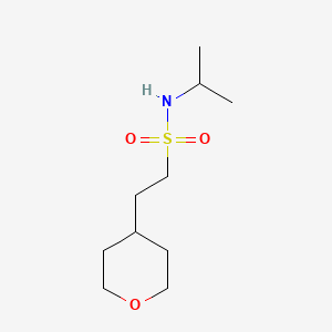 molecular formula C10H21NO3S B15369257 N-isopropyl-2-(tetrahydro-2H-pyran-4-yl)ethanesulfonamide 