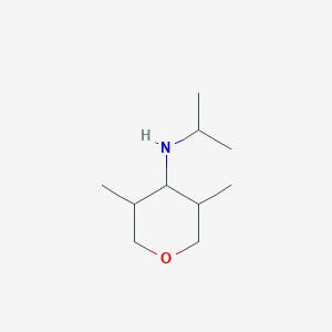 molecular formula C10H21NO B15369274 N-isopropyl-3,5-dimethyltetrahydro-2H-pyran-4-amine 